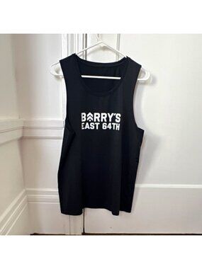 Barry's Men’s East 64th NYC Black Tank Medium